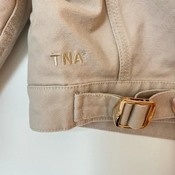 TNA Barkley Lightweight Jacket in Marcona Beige - Picture 5 of 7